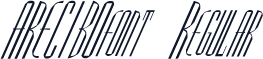 ARECIBOfont Regular
