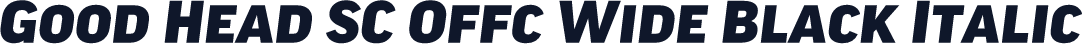 Good Head SC Offc Wide Black Italic