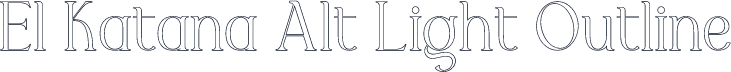 El Katana Alt Light Outline