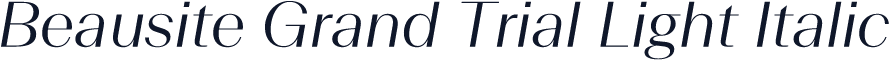 Beausite Grand Trial Light Italic
