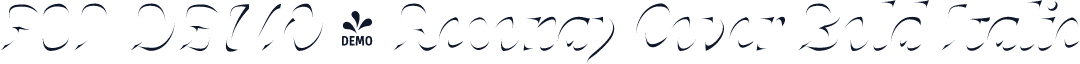 FSP DEMO - Resonay Cover Bold Italic