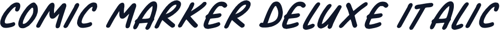 Comic Marker Deluxe Italic