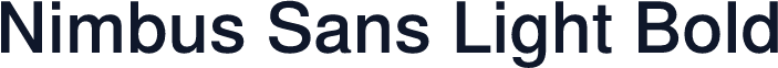 Nimbus Sans Light Bold
