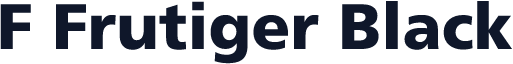 F Frutiger Black