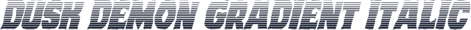 Dusk Demon Gradient Italic