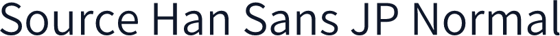 Source Han Sans JP Normal