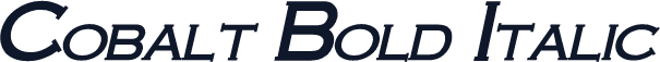 Cobalt Bold Italic