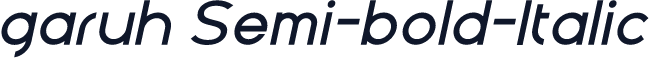 garuh Semi-bold-Italic