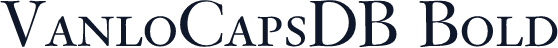 VanloCapsDB Bold