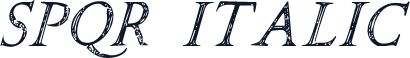 SPQR Italic
