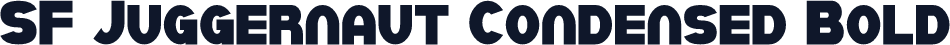 SF Juggernaut Condensed Bold