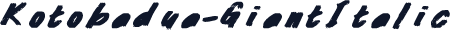 Kotobadua-GiantItalic