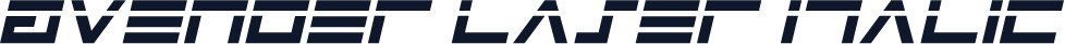 Avenger Laser Italic