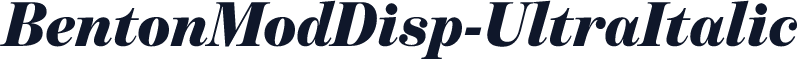 BentonModDisp-UltraItalic
