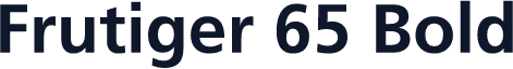 Frutiger 65 Bold