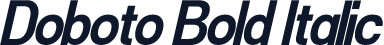 Doboto Bold Italic