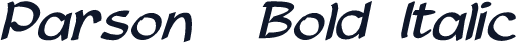 Parson  Bold Italic