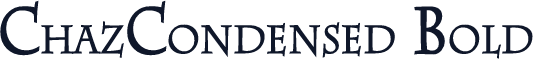 ChazCondensed Bold