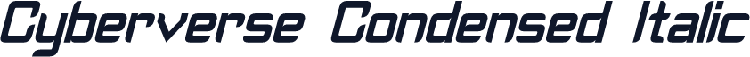 Cyberverse Condensed Italic