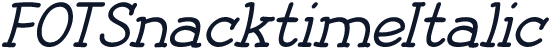 FOTSnacktimeItalic