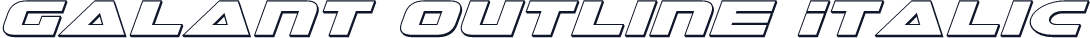 Galant Outline Italic