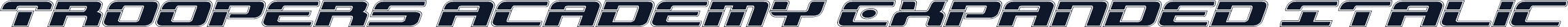 Troopers Academy Expanded Italic