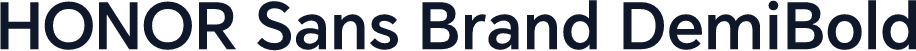 HONOR Sans Brand DemiBold