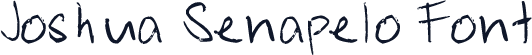 Joshua Senapelo Font
