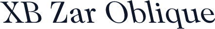 XB Zar Oblique