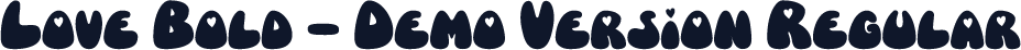 Love Bold - Demo Version Regular