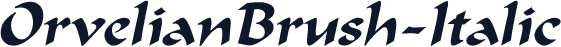 OrvelianBrush-Italic