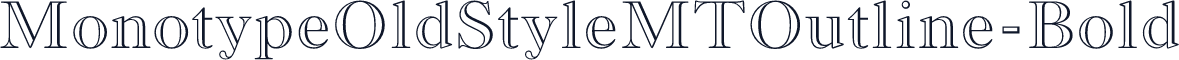 MonotypeOldStyleMTOutline-Bold