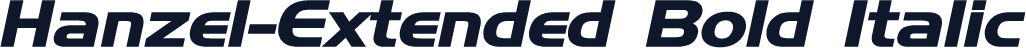 Hanzel-Extended Bold Italic