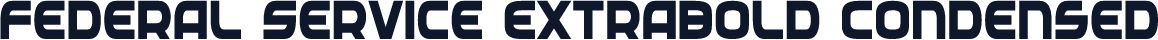 Federal Service ExtraBold Condensed