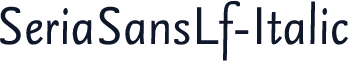 SeriaSansLf-Italic