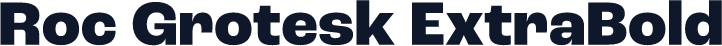 Roc Grotesk ExtraBold