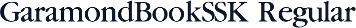 GaramondBookSSK Regular