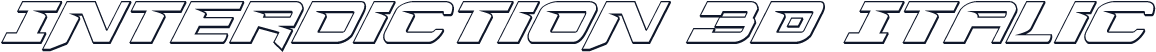 Interdiction 3D Italic