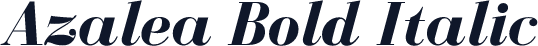 Azalea Bold Italic