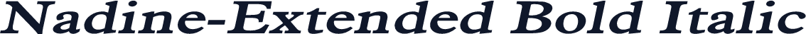 Nadine-Extended Bold Italic