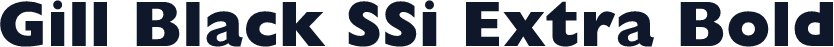 Gill Black SSi Extra Bold