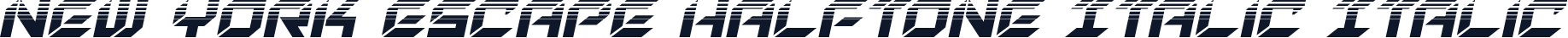 New York Escape Halftone Italic Italic