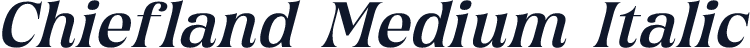Chiefland Medium Italic