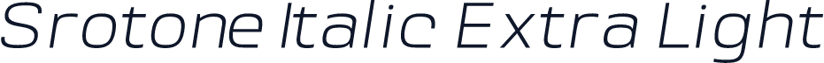 Srotone Italic Extra Light