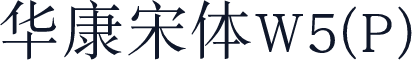 华康宋体W5(P)