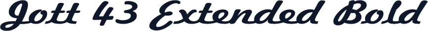 Jott 43 Extended Bold