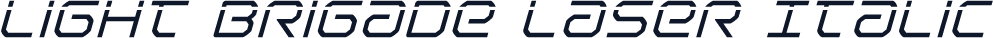 Light Brigade Laser Italic