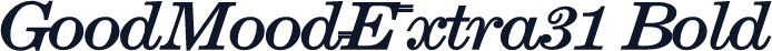 GoodMoodExtra31 Bold