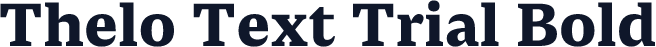 Thelo Text Trial Bold