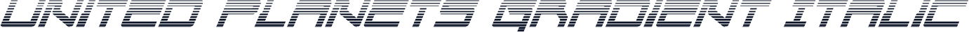 United Planets Gradient Italic